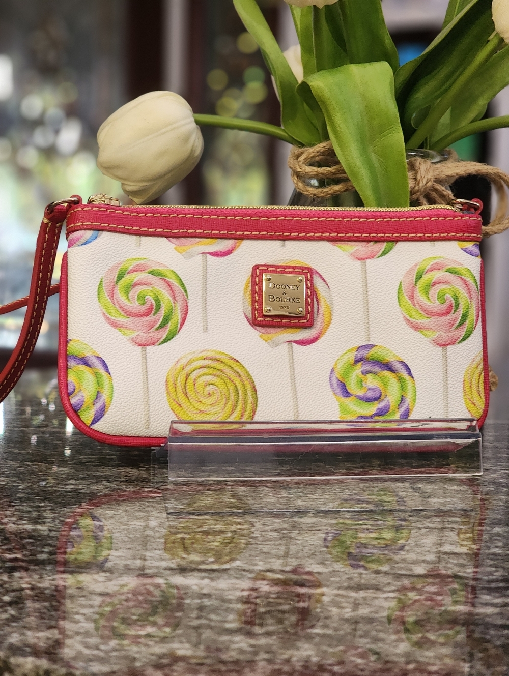 Dooney & Bourke Lollipop Swirl Wristlet- 8×4.5